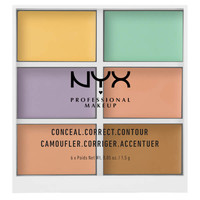 银联专享：NYX Professional Makeup 6色修容遮瑕盘 *3件