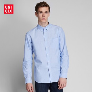 UNIQLO 优衣库 419014 男士长绒棉衬衫