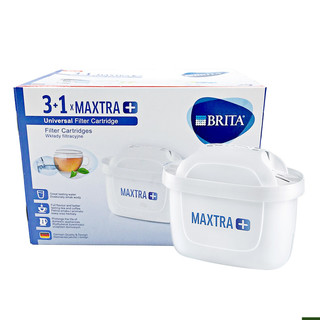 碧然德滤水壶滤芯 Brita Maxtra 3+1 德国进口 4芯装 台上式净水器滤芯 *2件