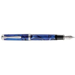 Pelikan 百利金 特别版 活塞钢笔 Souverän M805 蓝色沙丘 F 午夜蓝