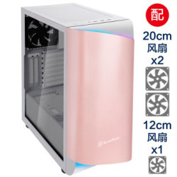 银欣(SilverStone)星斗Seta A1 土豪金 ATX中塔机箱 (支持360水冷排/垂直显卡/铝面板/20cm风扇/玻璃侧透)