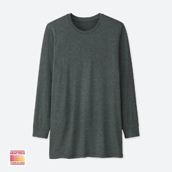 UNIQLO 优衣库 400221 男装 HEATTECH圆领T恤(九分袖)(温暖内衣)