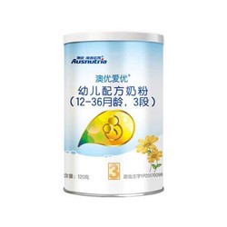 Ausnutria 澳优  婴幼儿配方奶粉120g/罐  3段 