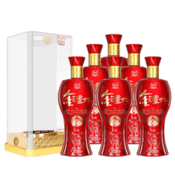 泸州老窖股份福装9金泸州52度500ml6瓶整箱白酒透明盒含3个手提袋特价