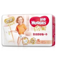 HUGGIES 好奇 金装 婴儿成长裤 XL号 34片