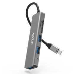 Type-C扩展坞HDMI转接头通用华为苹果电脑MacBook转换器USB-C转HDMI转接头PD 五合一USB3.0*3 SD/TF *2件