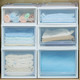 日本爱丽思收纳箱抽屉式大号衣柜透明塑料衣服袜子收纳柜储物箱 BC500透明/白 *3件