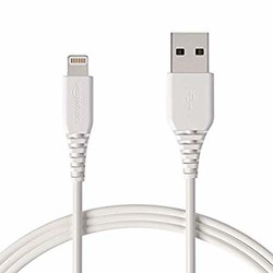 AmazonBasics亚马逊倍思 Lightning到USB A 数据线，Apple MFi 认证L6LMF089-CS-R  1er-Pack 1,8 m 白色