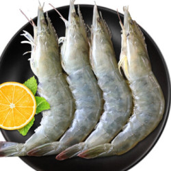 聚天鲜 厄瓜多尔白虾 毛重2.0kg *2件