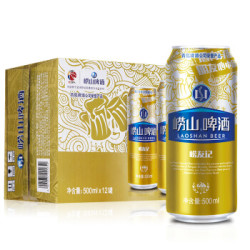 青岛崂山啤酒 崂友记 10度 500ml*12听 *2件