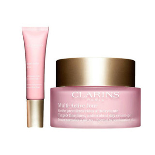 CLARINS 娇韵诗面部护肤套装 多元瓣膜青春赋活按摩滚珠眼霜 15ml+青春赋活日霜 50ml