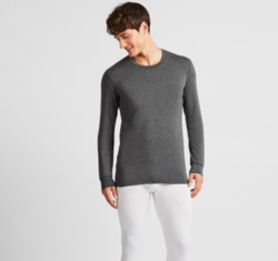 UNIQLO 优衣库 HEATTECH EXTRA WARM 418795 男士圆领T恤