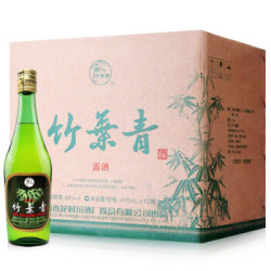 竹叶青 露酒 玻竹 清香型 45度 475ml*12瓶 整箱装
