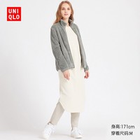 UNIQLO 优衣库 418242 长绒摇粒绒拉链夹克