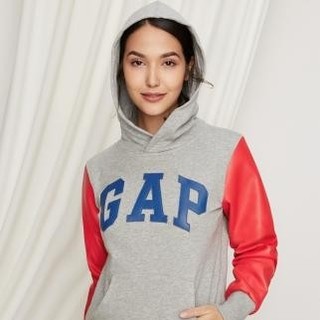 历史低价：Gap女装 Logo徽标拼接设计连帽卫衣 444565