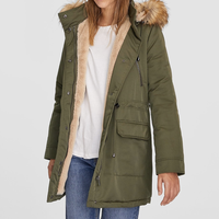 Stradivarius 05895295550 女士连帽派克大衣