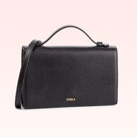 Furla 芙拉 978230 女士黑色小牛皮单肩斜挎包