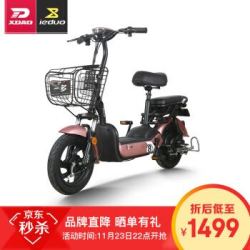 小刀 一多(ieduo)电动车3C新国标48V电瓶车代步车外卖电动自行车TDT1820-2Z X2 新玫瑰金