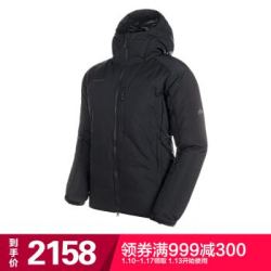 MAMMUT/猛犸象 男士750蓬简约修身都市/户外多功能羽绒服1013-01330 黑色 S