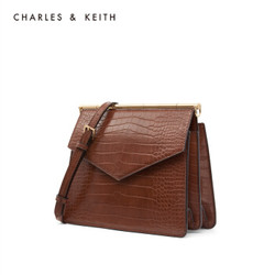 CHARLES＆KEITH CK2-80781007 金属饰女士翻盖单肩包