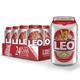LEO豹王啤酒 泰国原装进口330ml*24听装 整箱装 大麦芽啤酒 *2件