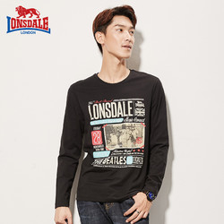 LONSDALE 115309689 长袖T恤衫男士t-shirt男款打底衫 *2件