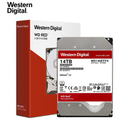 WD 西部数据 红盘 14TB 512M 硬盘 WD140EFFX