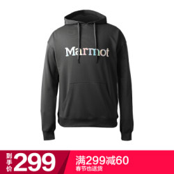 土拨鼠(Marmot)户外运动日用休闲男士带帽卫衣曜石黑 XL *3件