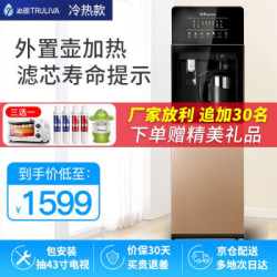 沁园(TRULIVA)饮水机饮一体机净水机 温热型JL8585XZ金色(外置热壶)