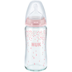 NUK 宽口径玻璃奶瓶 240ml  *2件