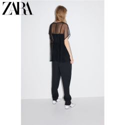 ZARA 01463454800 圆点薄纱上衣