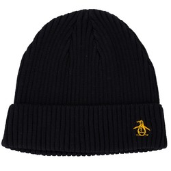 Original Penguin Basic Ribbed Logo Beanie 男士针织帽