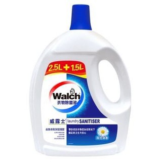 Walch 威露士 香柠气息 衣物除菌液 （2.5L+1.5L） *3件