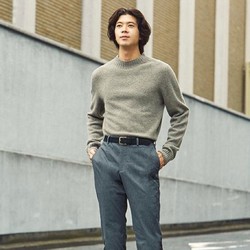 UNIQLO 优衣库 421261 男士高领羊毛针织衫