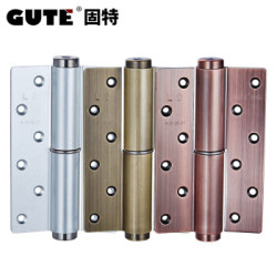 固特(GUTE) 隐形门液压合叶带闭门器缓冲自动关门定位阻尼合页 拉丝银右内开(一片价) *4件