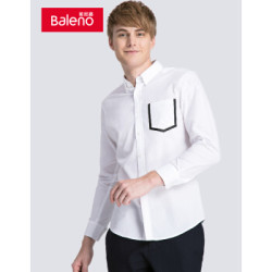 Baleno 班尼路 88804032 男士贴袋衬衫 *2件