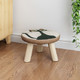 时尚成人蘑菇凳创意小板凳矮凳实木客厅布艺小凳子家用圆凳沙发凳 圆-猫头