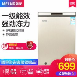 美菱（MeiLing)100升冰柜 一级能效 BC/BD-100DT