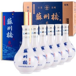 苏州桥姑六白酒42度500ml 瓷瓶礼盒