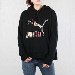 PUMA 彪马 女士连帽针织宽松套头衫