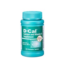 D-Cal 迪巧 孕妇咀嚼钙片 600mg 60粒/瓶 水果口味 *3件