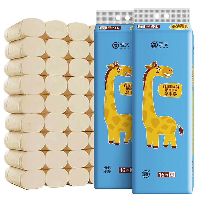Lee＆Man 理文 无芯卷纸 萌物YOUNG版 3层*52g*16卷
