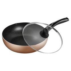 Midea 美的 MP-CJ28WOK302 麦饭石色不粘炒锅 28cm