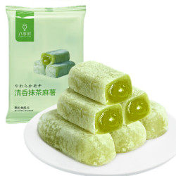 八享时抹茶味麻薯210g 饼干蛋糕 糕点 休闲零食 *10件
