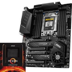 微星（MSI）TRX40 PRO 10G AMD 锐龙Threadripper 3960X处理器板U套装/主板CPU套装