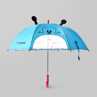 BOBDOG巴布豆儿童雨伞卡通主题设计直柄雨具男童女童创意透明雨伞