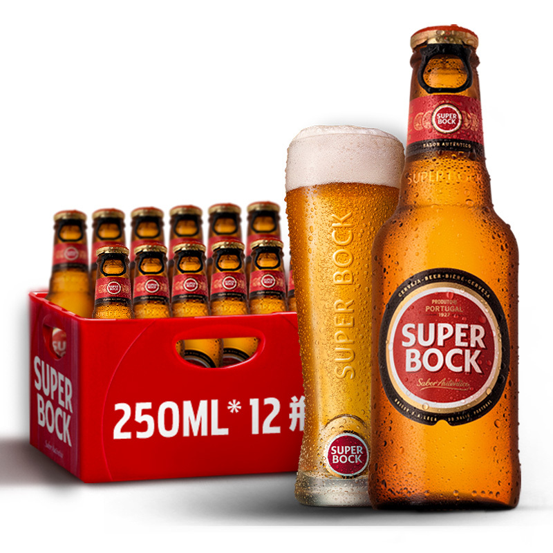 SUPER BOCK 超级波克 原味啤酒 250ml*12瓶