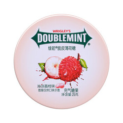 京东plus会员：绿箭（DOUBLEMINT）脆皮薄荷糖沁凉荔枝味25g单盒装 *3件