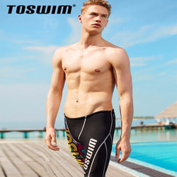 TOSWIM 拓胜 TS812404621 男士泳衣五分游泳裤 *3件