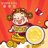 SUNFEEL 赛菲尔 财神到 足金压岁钱金币（赠红包包装）